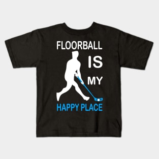 floorball player Kids T-Shirt